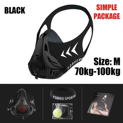 Workout ,Running , Resistance ,Sports Mask Fitness Elevation ,Cardio ,Endurance Mask for Fitness Training Sports Mask 3.0