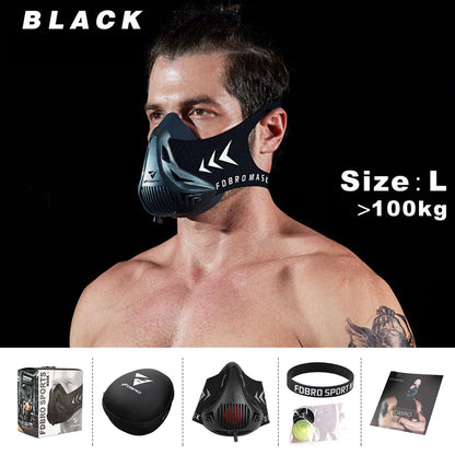 Workout ,Running , Resistance ,Sports Mask Fitness Elevation ,Cardio ,Endurance Mask for Fitness Training Sports Mask 3.0