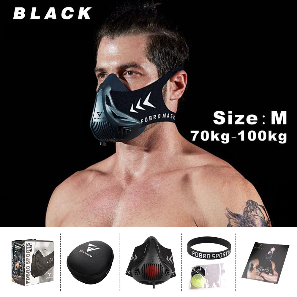 Workout ,Running , Resistance ,Sports Mask Fitness Elevation ,Cardio ,Endurance Mask for Fitness Training Sports Mask 3.0