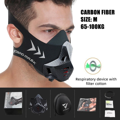 Workout ,Running , Resistance ,Sports Mask Fitness Elevation ,Cardio ,Endurance Mask for Fitness Training Sports Mask 3.0