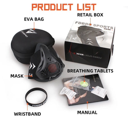 Workout ,Running , Resistance ,Sports Mask Fitness Elevation ,Cardio ,Endurance Mask for Fitness Training Sports Mask 3.0