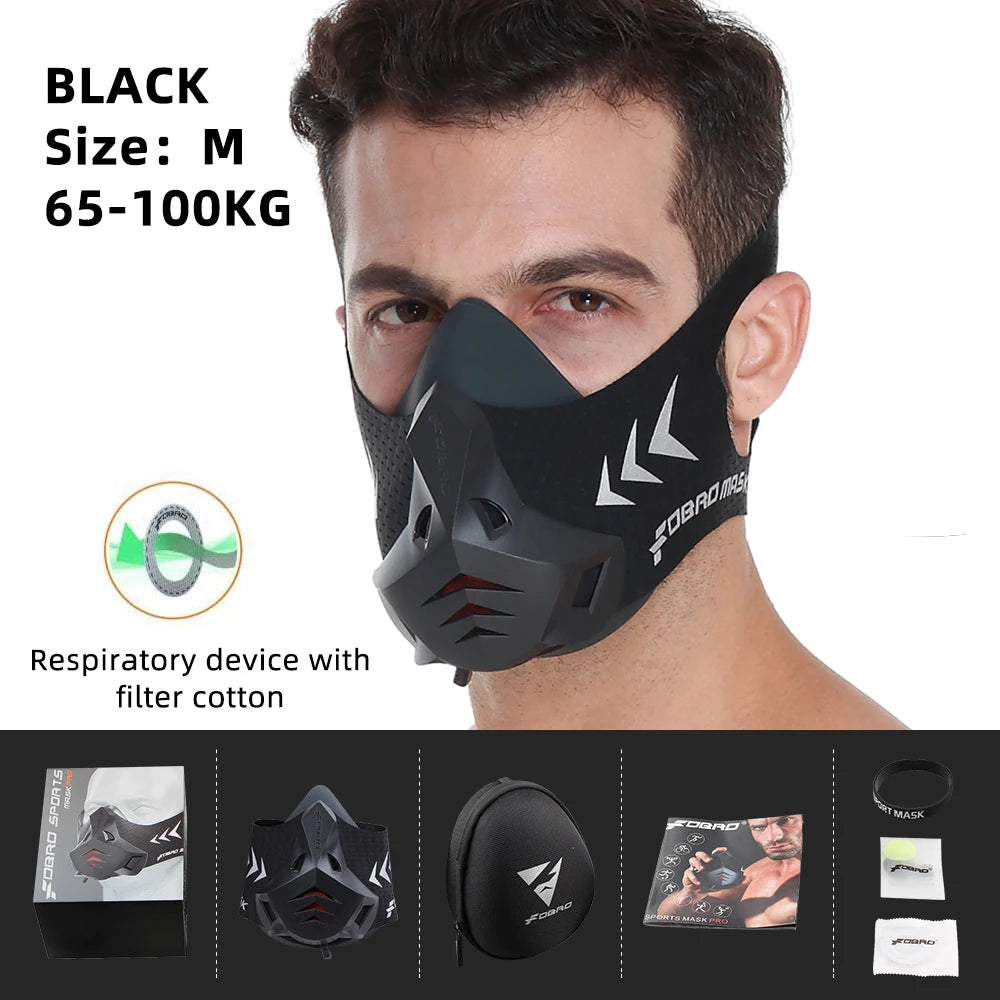 Workout ,Running , Resistance ,Sports Mask Fitness Elevation ,Cardio ,Endurance Mask for Fitness Training Sports Mask 3.0